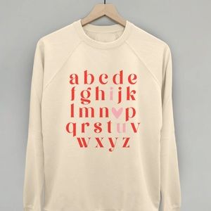 Alphabet I ❤️ U t shirt